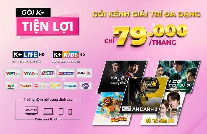 gói tiện lợi của k+ là gì?