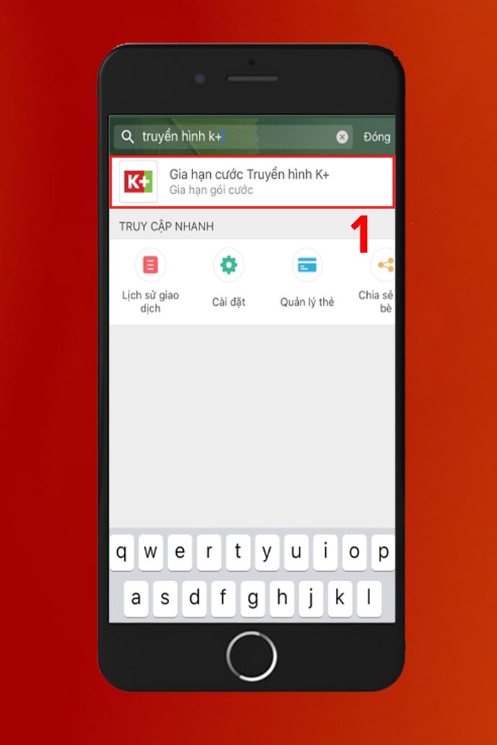 Nạp thẻ K+ qua ví điện tử Momo
