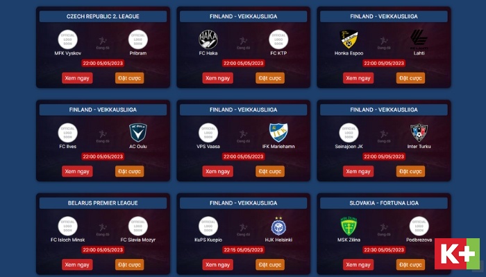 xem trực tiếp bóng đá trên k cộng